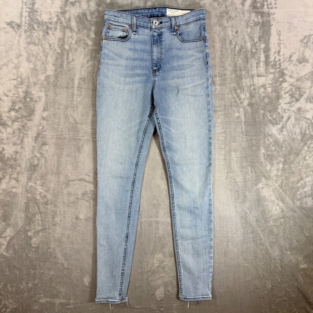Rag & Bone Nina High Rise Skinny‎ Jeans Women's Size 26 Blue Light Wash Denim